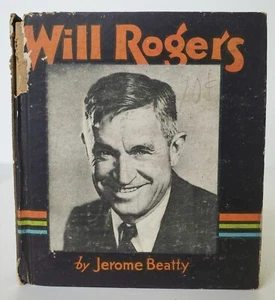 Vintage Little Big Book The Story of Will Rogers By Jerome Beatty. 1935 - Picture 1 of 12