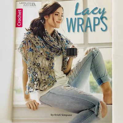 Leisure Arts Book 6995 CROCHET LACY WRAPS by Kristi Simpson - Image 1 of 4