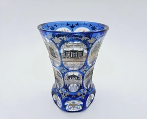 Biedermeier - Andenken-, Ansichtenglas Badeglas KARLSBAD. 14 Ansichten, um 1840 - Picture 1 of 14