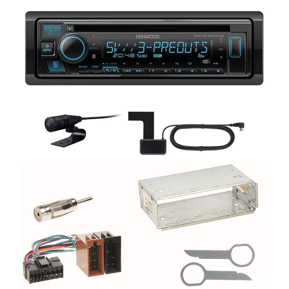 Kenwood KDC-BT950DAB Bluetooth Digitalradio Einbauset für Mercedes A C M Klasse - Bild 1 von 1