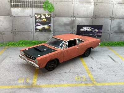 1969 Plymouth Road Runner Rusty Weathered Custom 1/64 Diecast Barn Find Car - Image 1 of 4