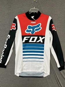 Fox Racing Jersey Men's Small Multicolor Graphic Print Mesh Mock Neck Pullover - Picture 1 of 9