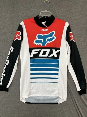 Fox Racing Jersey Men's Small Multicolor Graphic Print Mesh Mock Neck Pullover - Image 1 of 4