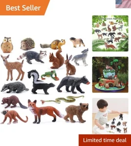 Educational 18pcs Forest Animal Figurines: Perfect for Imaginative Play & Decor - Picture 1 of 8