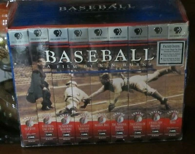 Vintage 9 Box Set Of VHS Tapes "Baseball A Film By Ken Burns" PBS Home Videos  - Image 1 of 4