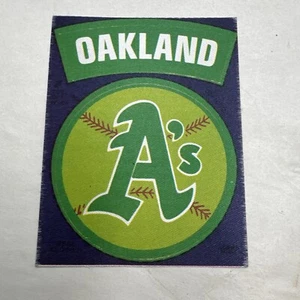 1968-72  Fleer Cloth Stickers  Team Patch Oakland A's - Picture 1 of 2