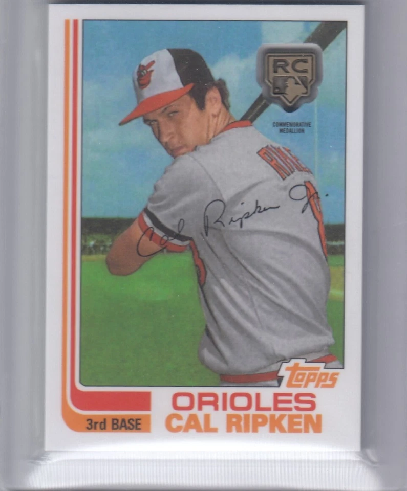2020 TOPPS CAL RIPKEN JR ORIOLES ROOKIE CARD RETROSPECTIVE RC LOGO MEDALLION HOF - Image 1 of 1