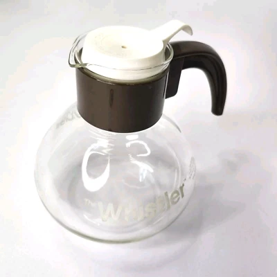 Chaleira de chá vintage Gemco The Whistler 8 xícaras cabo marrom feita nos EUA - Imagem 1 de 4