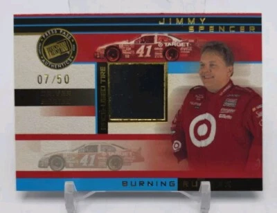 2003 Press Pass JIMMY SPENCER Burning Rubber Driver Series Race Used Tire /50 - Image 1 of 4