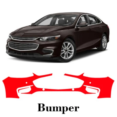 Front bumper PreCut PPF Paint Protection Film For Chevrolet Malibu 2016-2018 - Imagem 1 de 4