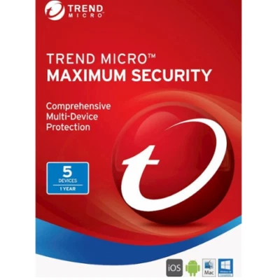 Trend Micro Maximum Security -1 year 5 Devices - Image 1 of 3