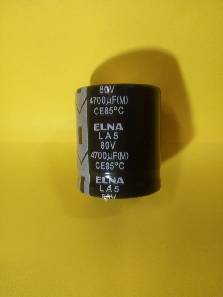 4700uf 80v CONDENSATORE ELETTROLITICO ELNA D.30xH.35 LA5 snap-in JAPAN
