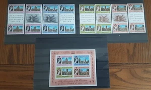 Montserrat 1978 Coronation stamps & minisheet MNH - SG 422 - 425 & MS426 - Picture 1 of 4