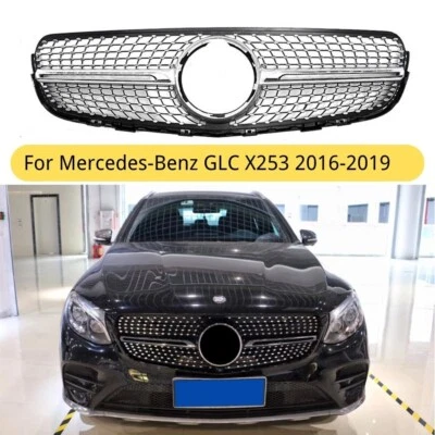 Parrilla de radiador Diamant Coupe parrilla delantera para Mercedes Benz Clase GLC X253 16-19