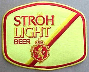 CERVEZA LIGERA STROH, PARCHE GRANDE con corona y león, BONITA - Imagen 1 de 1