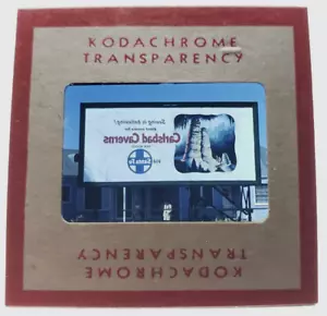 Kodachrome Red Border Slide | *1949* SANTA FE RAILROAD AT&SF Billboard Sign Ad - Picture 1 of 3
