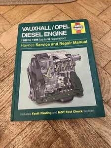 Haynes Car Manual: Vauxhall Opel Diesel Engine, Used Original, Automobile Guide - Picture 1 of 1