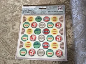 DOCrafts Papermania Happy Days Cling Urban Stempel Flaschenverschlüsse Neu - Bild 1 von 2