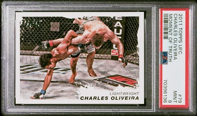 Charles Oliveira 2011 Topps UFC Moment of Truth PSA 9 Do Bronx - Image 1 of 2