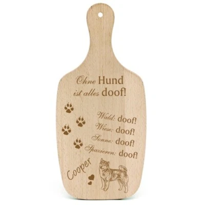 Deko Hundeschild Geschenk Hund Shiba Inu -...alles Doof- - Bild 1 von 4