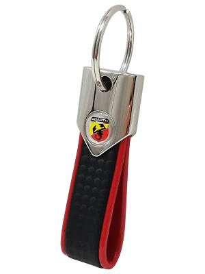 Portachiavi Abarth Carbon Rosso Ufficiale
