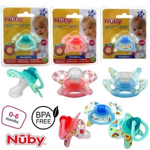 Nuby GEO Orthodontic Teething Nubs Dummies/Pacifiers,Newborn Baby Essentials - Picture 1 of 21