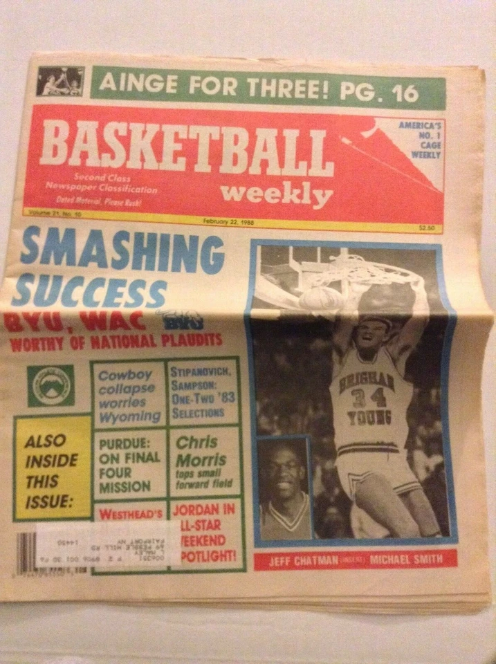 Basketball Weekly Jeff Chatman Michael Smith February 22, 1988  091119nonrh - Image 1 of 1