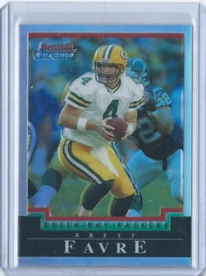 2004 BOWMAN CHROME REFRACTOR #1 - BRETT FAVRE #ED 360/500 - Image 1 of 2