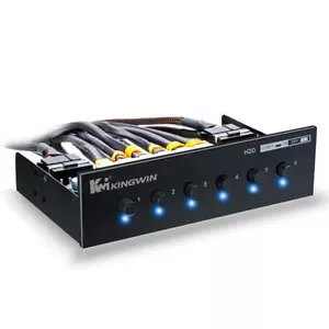 Kingwin HDD-PS6 6-Kanal Festplatte Netzschalter - Bild 1 von 4