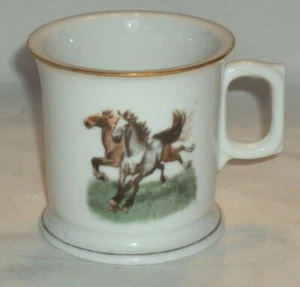 Vtg Childs Mug with wild horses ~ NICE - Picture 1 of 3