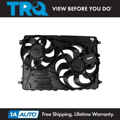 Conjunto de ventilador de refrigeración doble radiador TRQ para Volvo S80 2007-2015 Foto 1 de 4