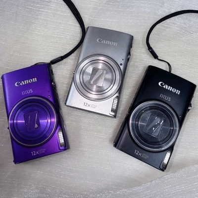 Canon PowerShot ELPH 360 HS/ IXUS 285 Digital Camera 20.2 MP 12X Optical Zoom - Image 1 of 4