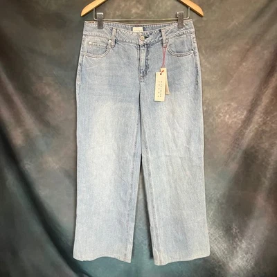 Alice + Olivia Jeans Women Size 28 Rockstar Blue Trish LR Baggy Jean - Image 1 of 4