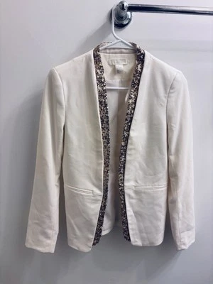 Женский блейзер цвета слоновой кости H&M - Изображение 1 из 3