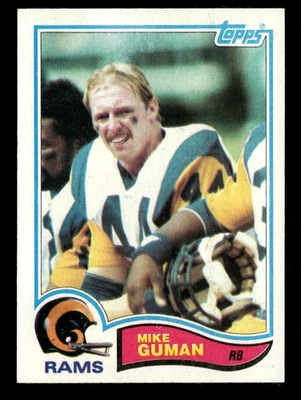 1982 Topps #376 Mike Guman Los Angeles Rams - Image 1 of 2