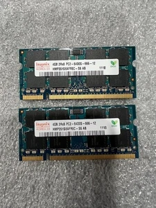 Hynix 8GB (2x4GB) PC2-6400S 2Rx8 Laptop DDR2 HMP351S6AFR8C-S6 AB *Tested working - Picture 1 of 2