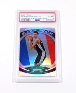 Panini Prizm Global Reach Silver Prizm Victor Wembanyama #2 2023 PSA 8 - Imagen 1 de 2