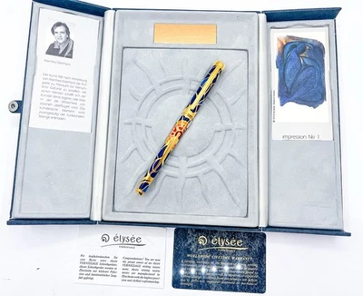 Pluma fuente limitada NOS ELYSEE VERNISSAGE Impression No.1 oro 18k 750 nueva en caja M Foto 1 de 4