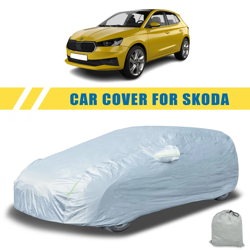 Protección impermeable para todo tipo de clima exterior para ŠKODA FABIA cubierta de coche personalizada Foto 1 de 4
