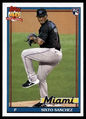 2021 TOPPS ARCHIVES SIXTO SANCHEZ ROOKIE MIAMI MARLINS #188 - Image 1 of 2