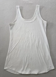 No Boundaries Tank Top Womens Medium White Scoop Neck Sleeveless Pullover - Picture 1 of 13