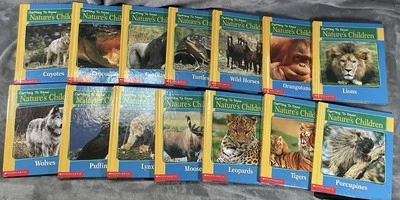 Getting To Know Nature’s Children Hardcover Set Of 14 Books That Are Doublesided - Image 1 of 4