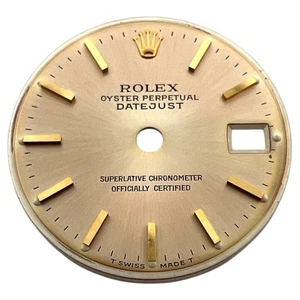 Genuine Rolex Oyster Perpetual Datejust 26mm Dial Light Champagne & Gold 6917 - Picture 1 of 4