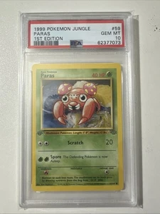 Pokemon PSA 10 1° Edizione Paras 59/64 Jungle - Foto 1 di 2