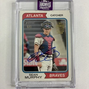 2023 Topps Heritage Baseball - 2025 Auto Signature Series - #177 Sean Murphy 1/1 - Picture 1 of 4