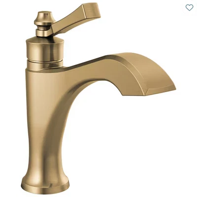 DELTA - Dorval Single Handle Bathroom Faucet, Champagne Bronze, 556-CZMPU-DST - Image 1 of 2