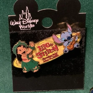 OLD LE Disney Pin on Pin WDW Hula Dance Lilo Stitch Guitar Opening Day Surfboard - Picture 1 of 1