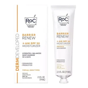 RoC Barrier Renew AM Feuchtigkeitscreme für alle Hauttypen LSF 30 ~ 2,5 flüssige Unzen/74 ml - Bild 1 von 1
