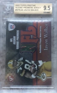 2002 Topps Pristine Javon Walker Rookie Premiere Jerseys RC BGS 9.5 Gem Mint - Picture 1 of 1