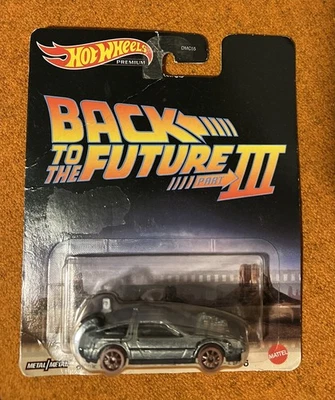 Hot Wheels FLD25 1:64 Regreso al Futuro III Time Machine 1955 - Plateado (HCP22) Foto 1 de 3